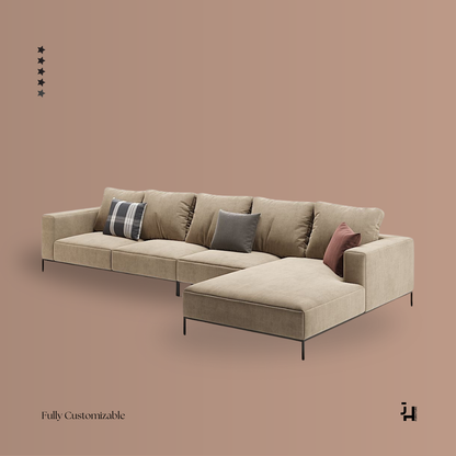 London Lush L-Shaped Couch